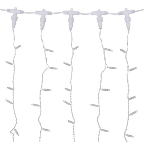 Гирлянда Neon-Night 235-156-6 Занавес 2x3м 448 LED ТЕПЛЫЙ БЕЛЫЙ IP65, 230B