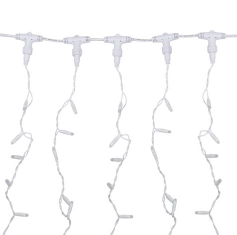 Гирлянда Neon-Night 235-366 Занавес 2x3м 600 LED ТЕПЛЫЙ БЕЛЫЙ IP65, 230B