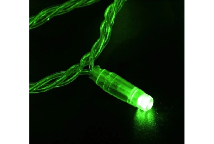 Гирлянда Neon-Night 305-284 Нить 10м (2 модуляx5м) 100 LED ЗЕЛЕНЫЙ