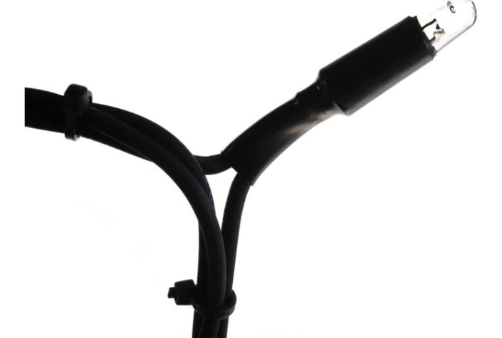 Гирлянда Neon-Night 315-256 Кластер 10м, черный каучук, IP67, 200 LED, теп.бел