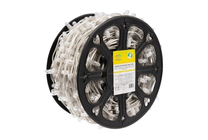 Гирлянда Neon-Night 325-156 Клип-лайт 12 В, 100 м, 665 LED теп. бел. с трансф.