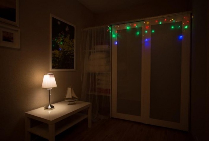 Гирлянда Neon-Night АЙСИКЛ (бахрома) 1,8х0,5 м, 48 LED мультиколор [255-019]