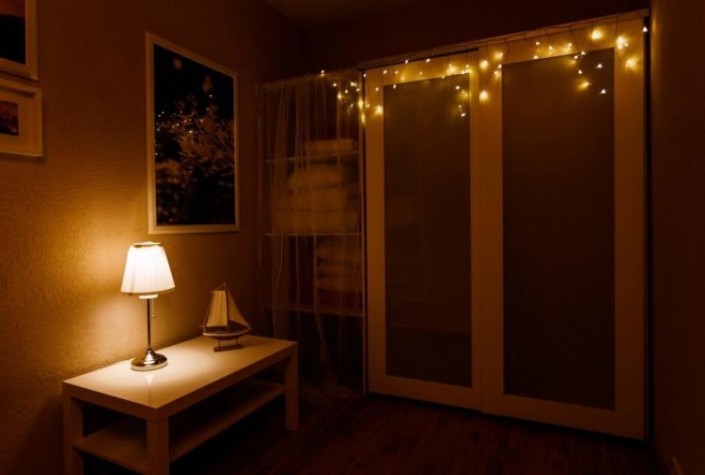 Гирлянда Neon-Night АЙСИКЛ (бахрома) 1,8х0,5 м, 48 LED теплый белый [255-016]