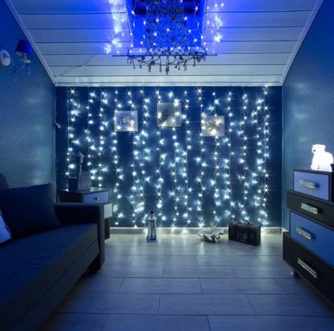 Гирлянда Neon-Night ДОЖДЬ 2x3 м, 240 LED белый [235-065]