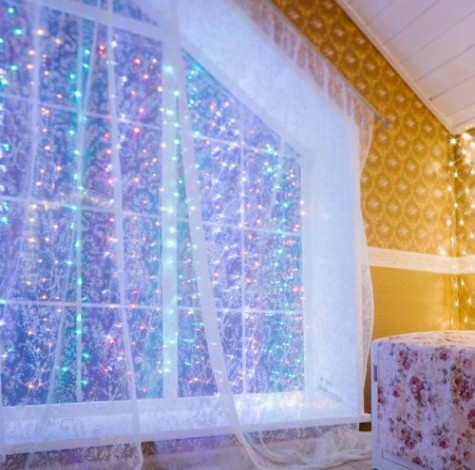 Гирлянда Neon-Night ДОЖДЬ (занавес) 2,5x2 м 300 LED мультиколор [235-059]