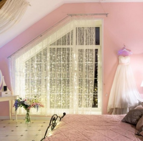 Гирлянда Neon-Night ДОЖДЬ (занавес) 2,5x2 м 300 LED теплый белый [235-056]