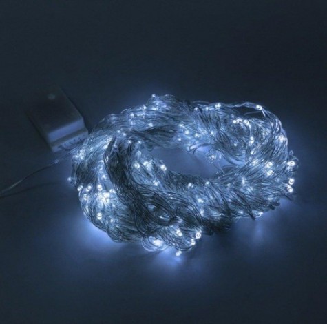 Гирлянда Neon-Night ДОЖДЬ (занавес) 3х2м эффект водопада, 240 LED белый [235-005]