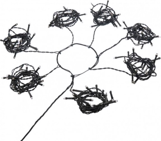 Гирлянда Neon-Night Елочная с кольцом 7 нитей по 1,5 м 105 LED белый [235-075]