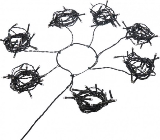 Гирлянда Neon-Night Елочная с кольцом 7 нитей по 1,8 м 126 LED белый [235-085]