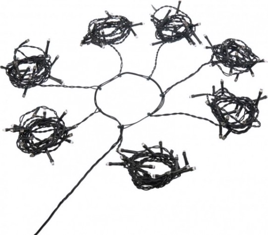 Гирлянда Neon-Night Елочная с кольцом 7 нитей по 1,8 м 126 LED теплый белый [235-086]