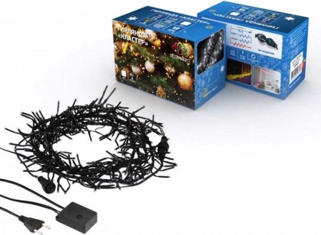 Гирлянда Neon-Night Кластер 3 м 288 LED, белый [303-625]