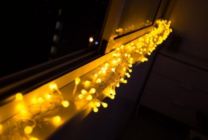 Гирлянда Neon-Night Мишура 3 м 288 LED Желтые [303-601]