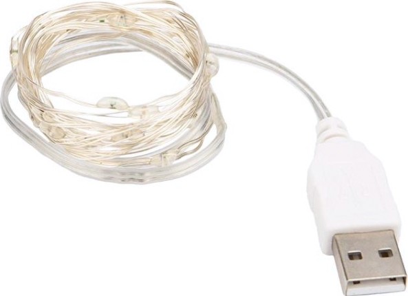 Гирлянда Neon-Night РОСА 2 м, 20 LED, RGB питание от USB [315-959]