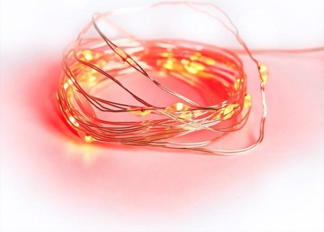 Гирлянда Neon-Night РОСА 2м, 20 LED красные (2*CR2032 в комплекте) [303-002]