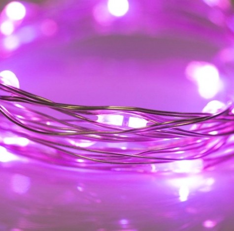 Гирлянда Neon-Night РОСА 2м 20 LED розовые (2*CR2032 в комплекте) [303-007]