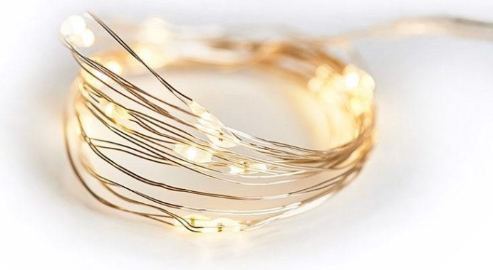 Гирлянда Neon-Night РОСА 2м 20 LED теплые белые (2*CR2032 в комплекте) [303-006]