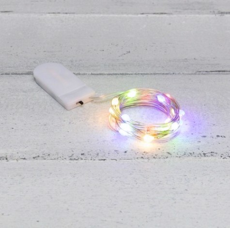 Гирлянда Neon-Night РОСА с крупными каплями 2 м, 20 LED цвет свечения мультиколор [302-009]