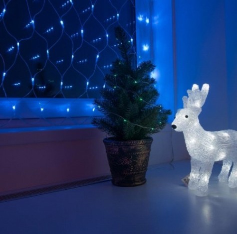 Гирлянда Neon-Night СЕТЬ 1,5х1,5м 150 LED СИНИЕ [215-123]