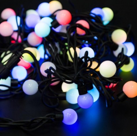 Гирлянда Neon-Night Шарики d 18мм 5 м 30 LED RGB [303-549]