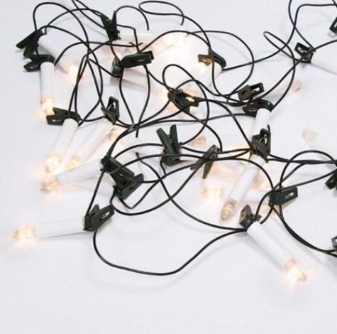 Гирлянда Neon-Night Свечи 10м, темно-зеленый ПВХ 50 LED ТЕПЛЫЙ БЕЛЫЙ, не соединяется [303-085]