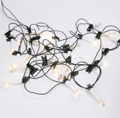 Гирлянда Neon-Night Свечи 6м, темно-зеленый ПВХ 30 LED ТЕПЛЫЙ БЕЛЫЙ, не соединяется [303-084]