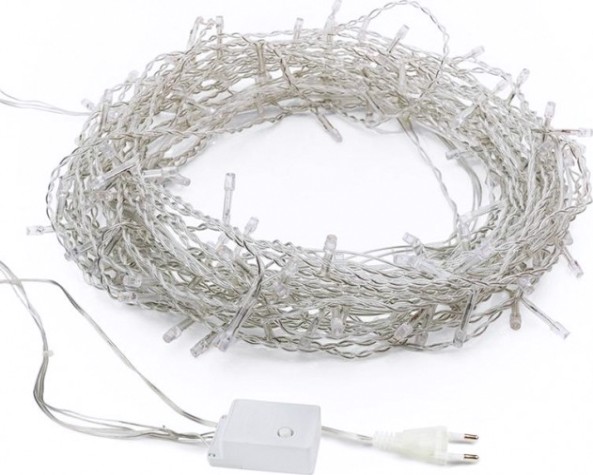 Гирлянда Neon-Night ТВИНКЛ 15м прозрачный ПВХ, 120 LED белый [303-195]