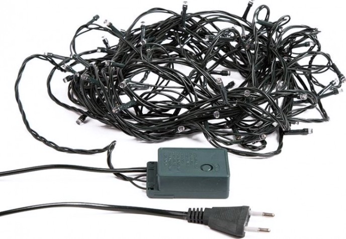 Гирлянда Neon-Night ТВИНКЛ 20м темно-зеленый ПВХ, 160 LED теплый белый [303-116]