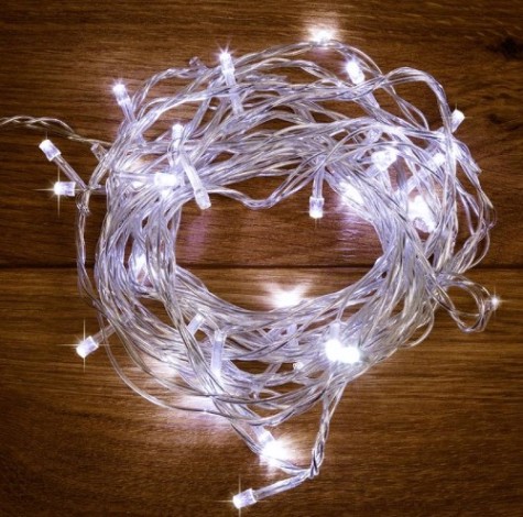 Гирлянда Neon-Night ТВИНКЛ 4м прозрачный ПВХ, 25 LED белый [303-165]