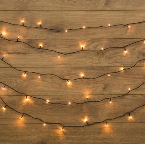 Гирлянда Neon-Night ТВИНКЛ 4м темно-зеленый ПВХ, 25 LED теплый белый [303-016]