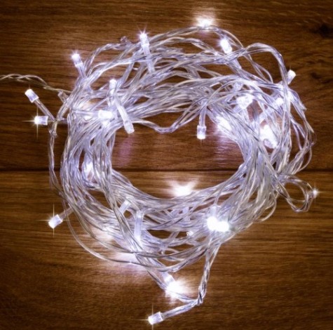 Гирлянда Neon-Night ТВИНКЛ 6м прозрачный ПВХ, 40 LED белый [303-175]