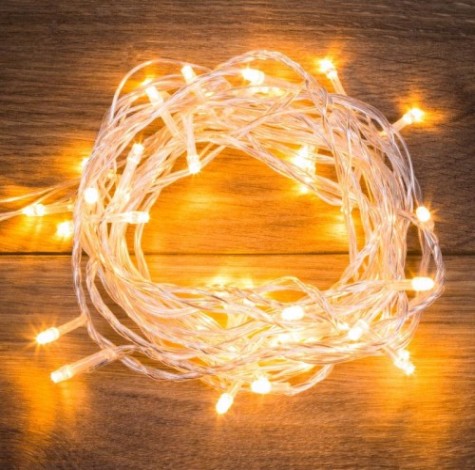 Гирлянда Neon-Night ТВИНКЛ 6м прозрачный ПВХ, 40 LED теплый белый [303-176]