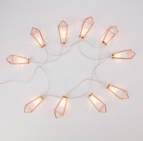 Гирлянда светодиодная Neon-Night Кристаллы бронзовые, 1,5 м прозрачный пвх, 10 LED, теплая белая [304-019]