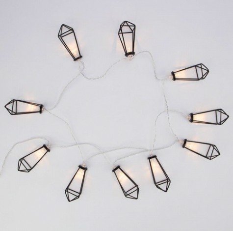 Гирлянда светодиодная Neon-Night Кристаллы черные 1,5 м прозрачный пвх, 10 LED, теплая белая [304-017]