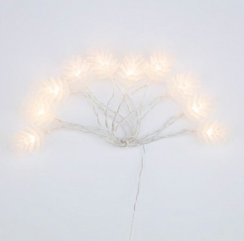 Гирлянда светодиодная Neon-Night Шишки 1,5 м прозрачный пвх, 10 LED, теплый белый [303-098]