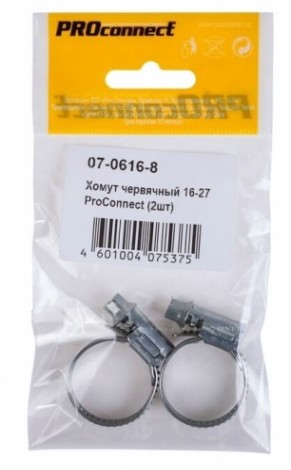 Хомут червячный Proconnect 16-27-0,7 мм (упак. 2 шт) [07-0616-8]