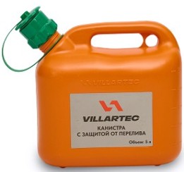 Канистра VILLARTEC 261000000004 оранжевая 5л Канистра VILLARTEC 261000000004 оранжевая 5л