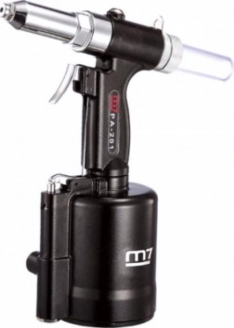 Клепальник пневматический MIGHTY SEVEN PA-201 для диаметром 2,4 до 6,4 мм
