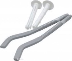 Комплект плоских кронштейнов с дюбелями ROYAL THERMO 7,2х170мм RT06-02 серебристый [НС-1095830]