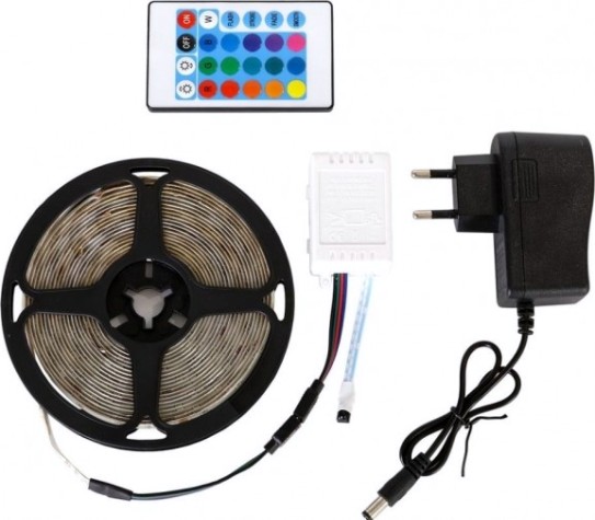 Комплект светодиодной ленты GLANZEN LSL-0025-05-RGB-L 150 диодов rgb 5 м [LSL-0025-05-RGB-L]