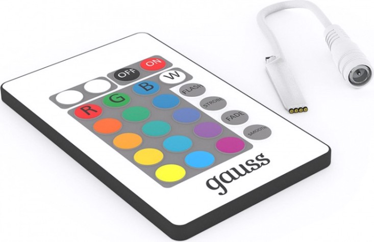 Контроллер GAUSS BT610 rgb basic для ленты led 12v 72w Контроллер GAUSS BT610 rgb basic для ленты led 12v 72w