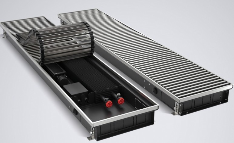 Конвектор внутрипольный ROYAL THERMO ATRIUM TURBO-80/250/1800-DG-U-AU-24 без блока упр. [НС-1588618]