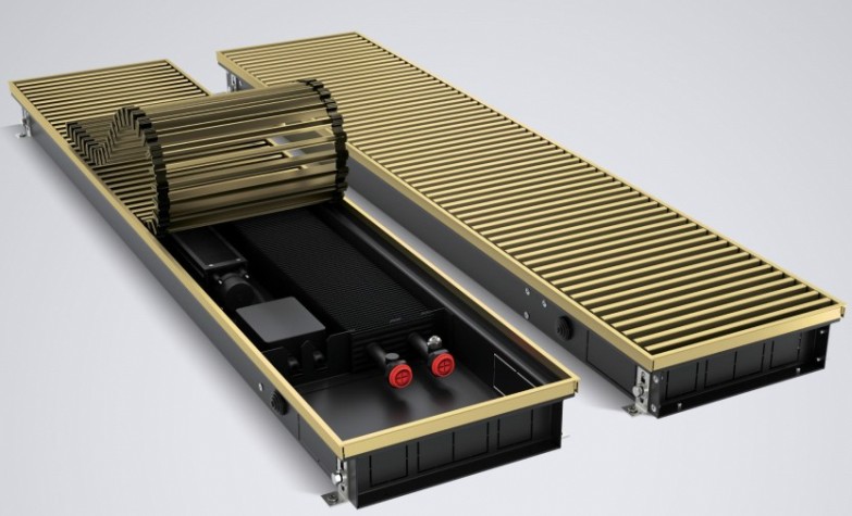 Конвектор внутрипольный ROYAL THERMO ATRIUM TURBO-80/250/2200-DG-U-AU-24 без блока упр. [НС-1588628]