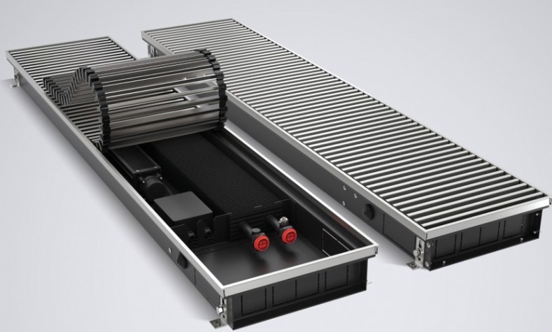 Конвектор внутрипольный ROYAL THERMO ATRIUM TURBO-80/250/2200-DG-U-AU-24 без блока упр. [НС-1588628]