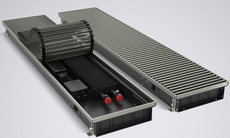 Конвектор внутрипольный ROYAL THERMO ATRIUM TURBO-80/250/2200-DG-U-AU-24 без блока упр. [НС-1588628]