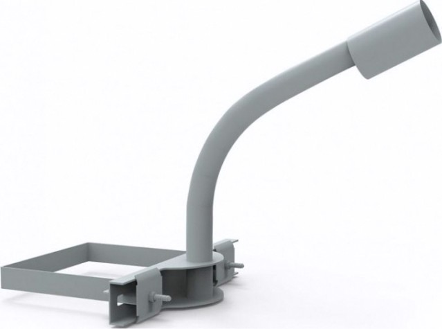 Кронштейн GAUSS D48 для уличных светильников на опору с 1 хомутом 625х [903265202]