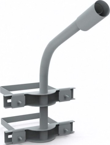 Кронштейн GAUSS D48 для уличных светильников на опору с 2 хомутами 625 [903265302]