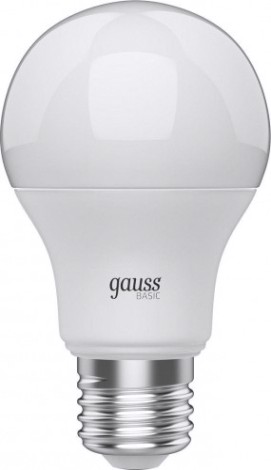 Лампа светодиодная GAUSS A60 basic 9,5w 820lm 4100k e27 led [1023220]