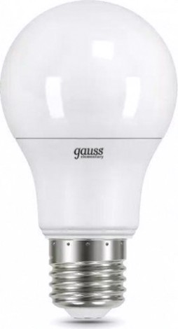 Лампа светодиодная GAUSS A60 elementary a60 7w 520lm 3000k e27 led [23217A]