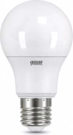 Лампа светодиодная GAUSS A60 elementary a60 7w 540lm 4100k e27 led [23227A]