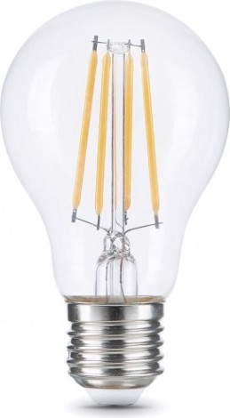 Лампа светодиодная GAUSS A60 filament а60 12w 1250lm 4100к е27 led [102902212]
